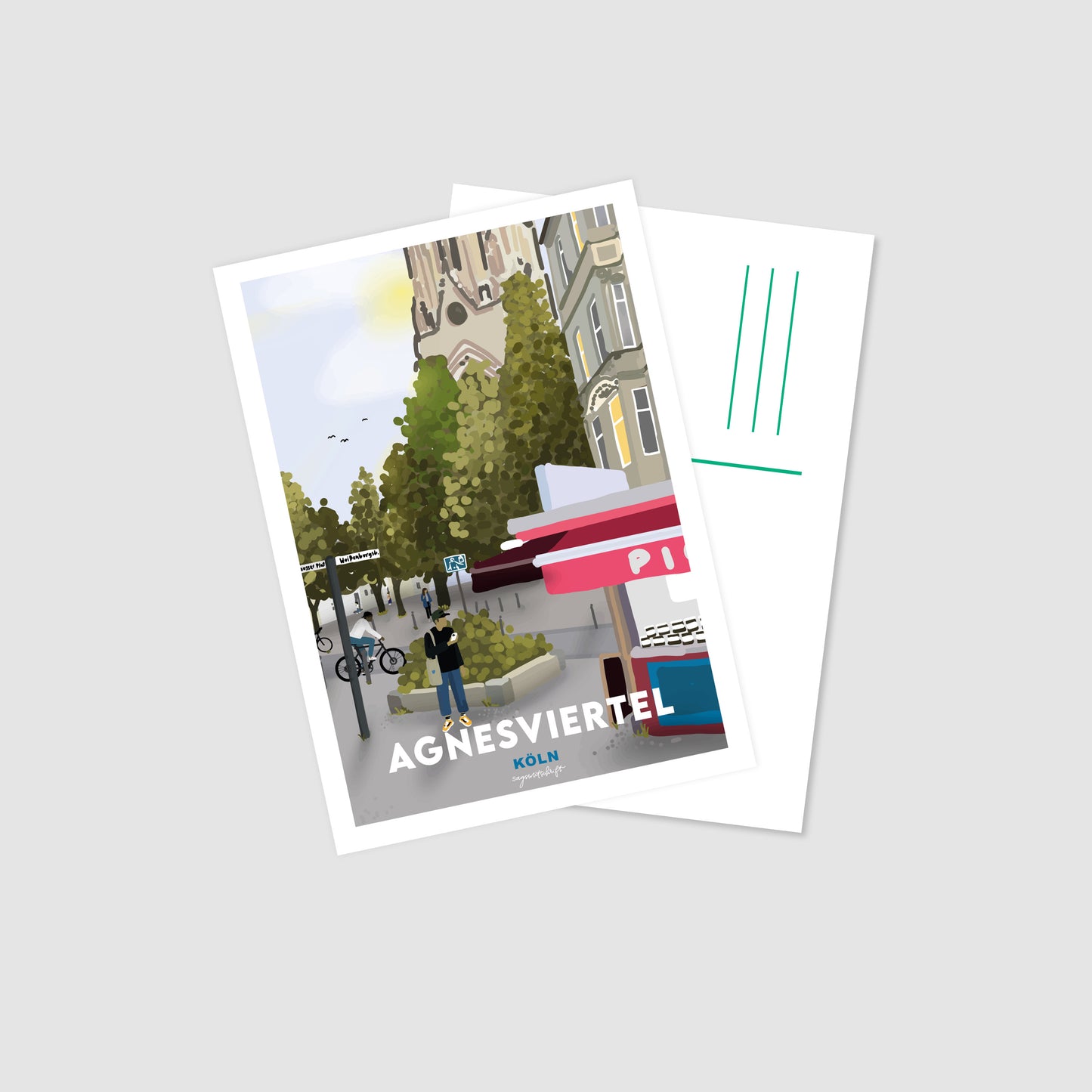 Postkarte Agnesviertel Köln