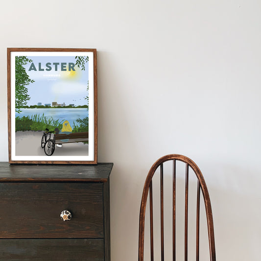 Heimatposter Alster Hamburg