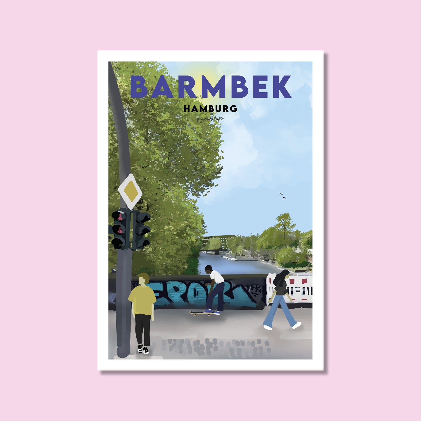 Heimatposter Barmbek Hamburg