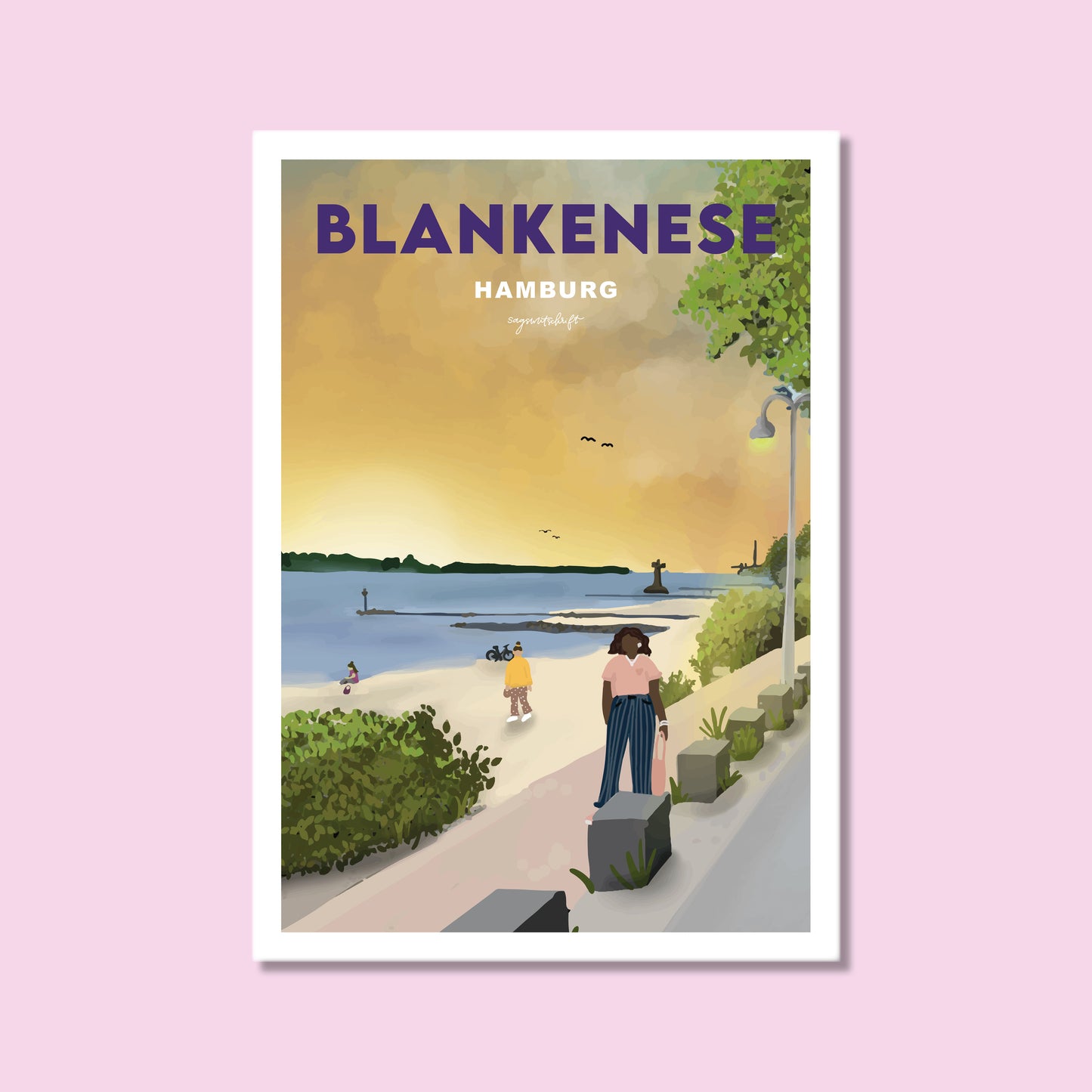 Heimatposter Blankenese Hamburg