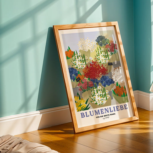 Leidenschaftsposter Blumenliebe *Mama*