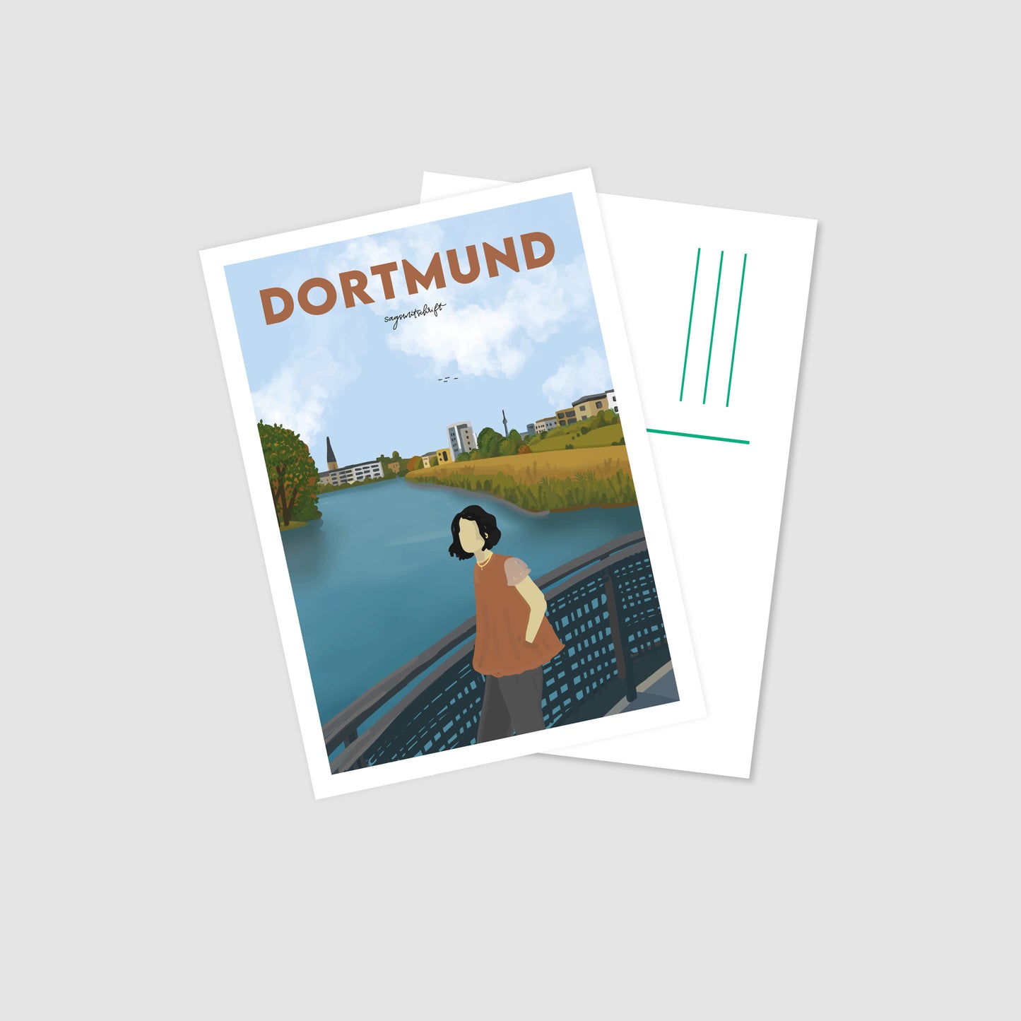 Postkarte Dortmund Phoenixsee