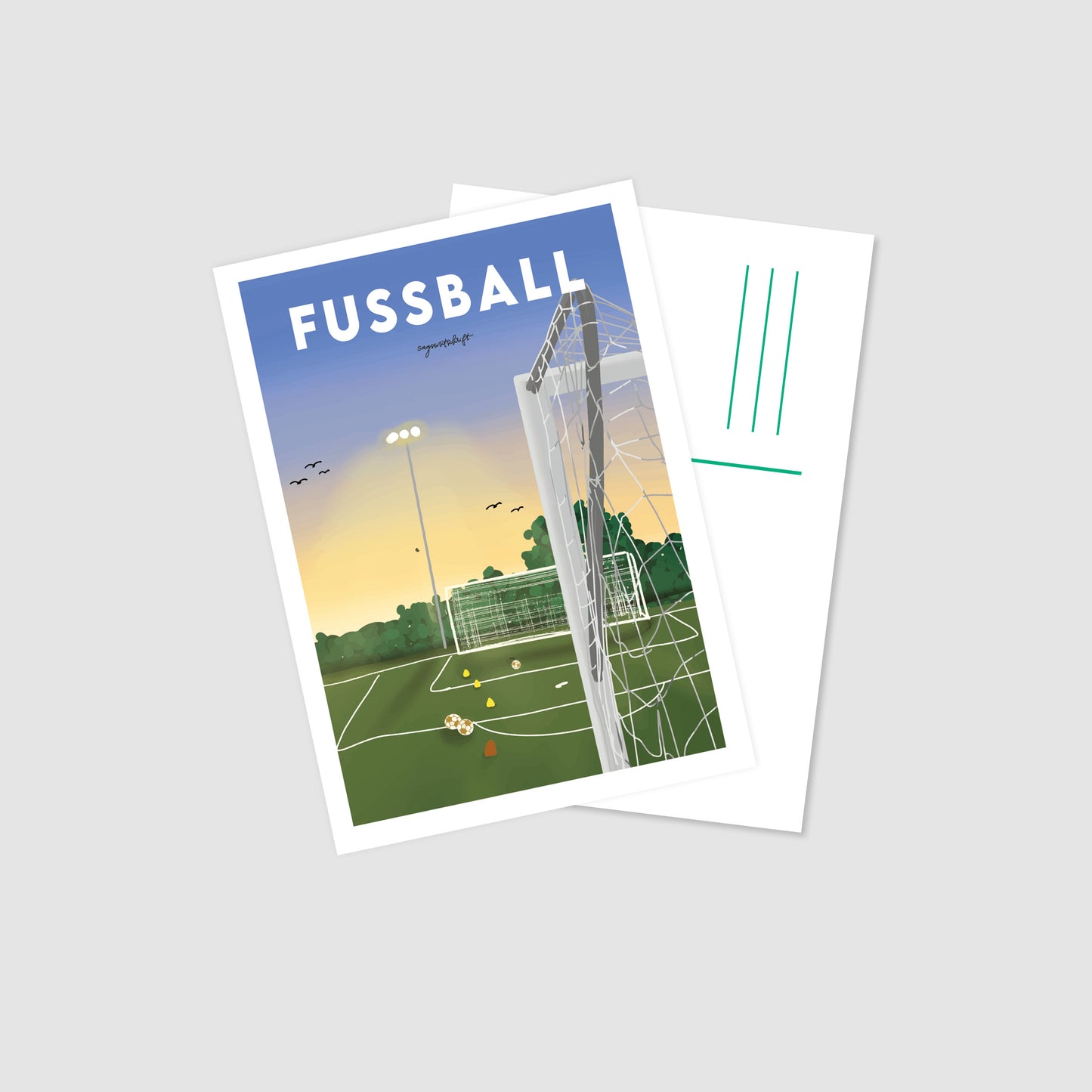 Leidenschaftspostkarte Fußball