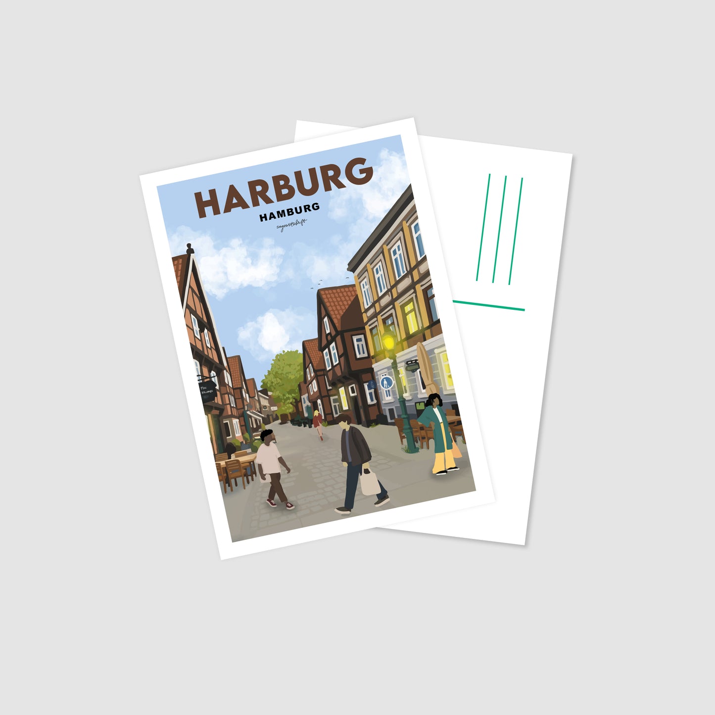 Postkarte Harburg Hamburg