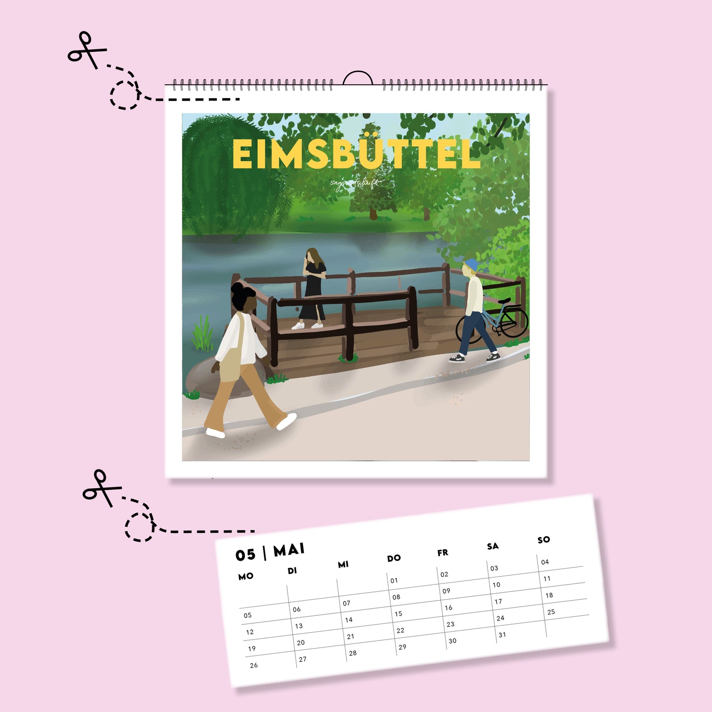 A4 Heimatkalender Hamburg 2025