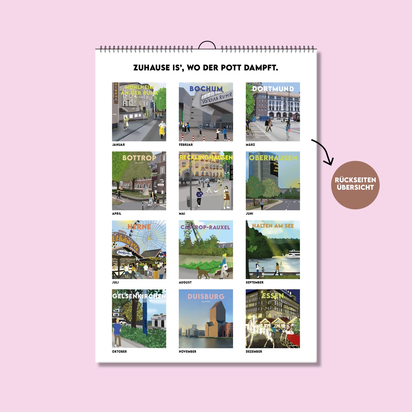 A4 Heimatkalender Ruhrgebiet 2025