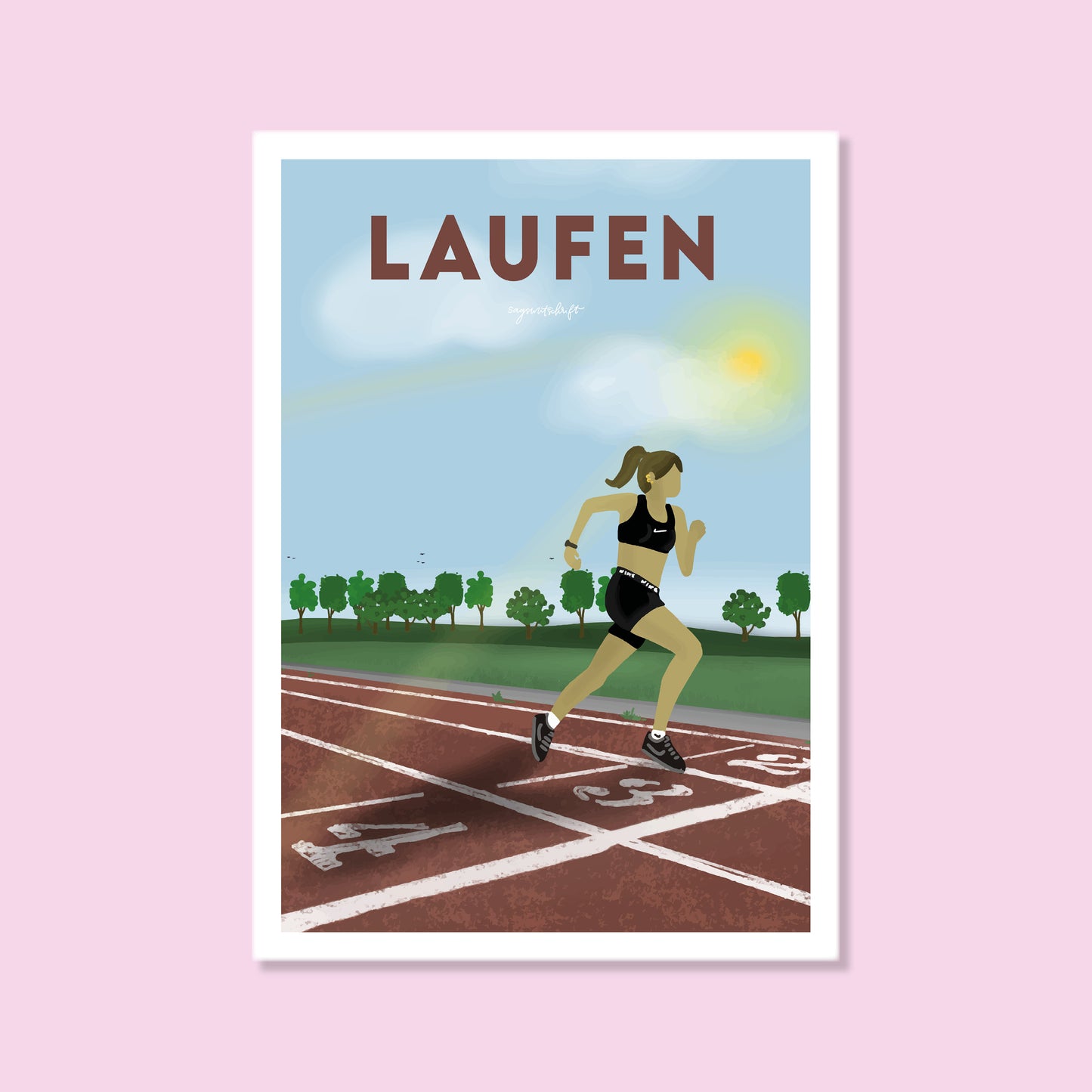 Leidenschaftsposter Laufen