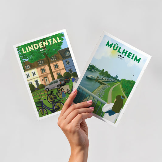 Postkarte Mülheim Rheinaue Köln