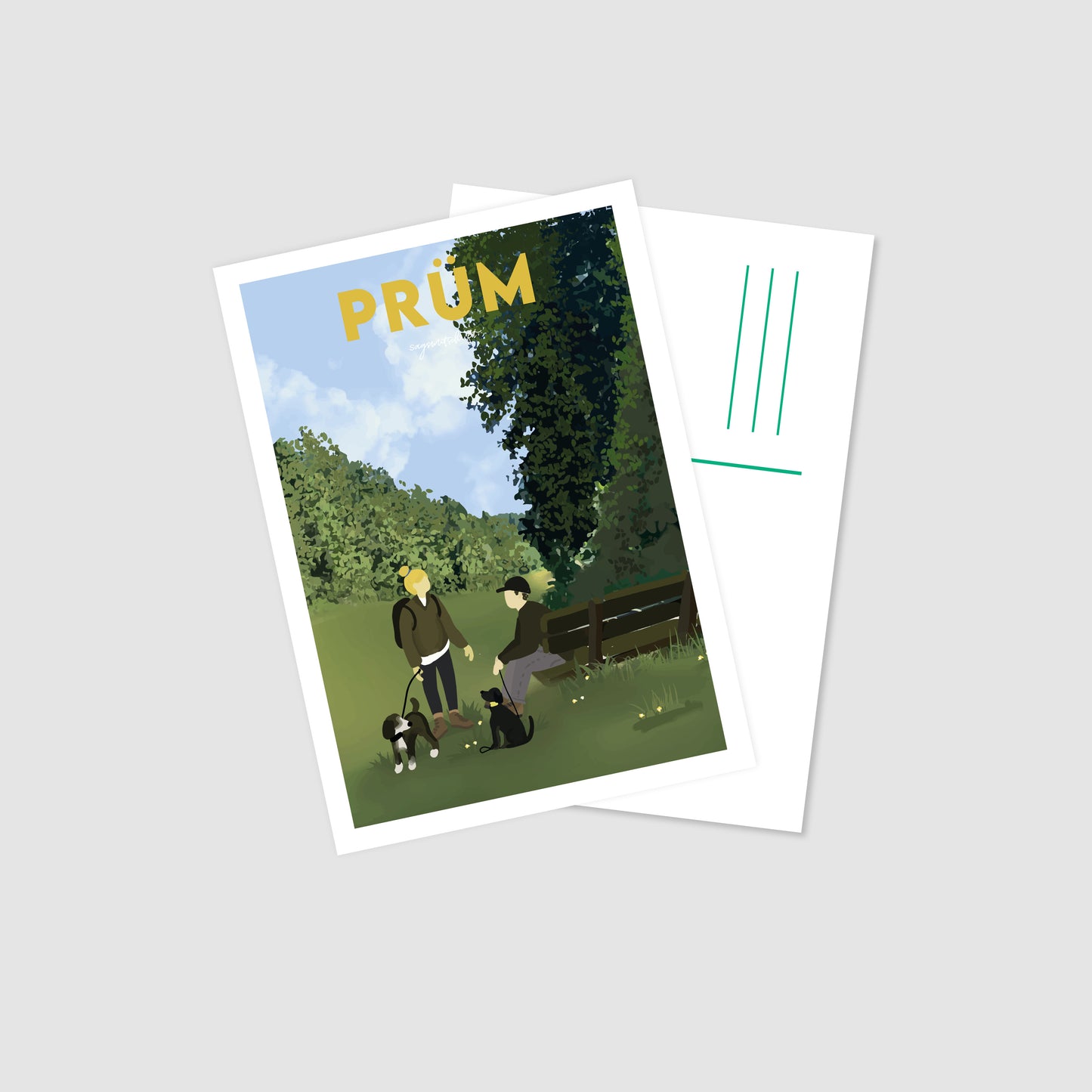 Postkarte Prüm Eifel