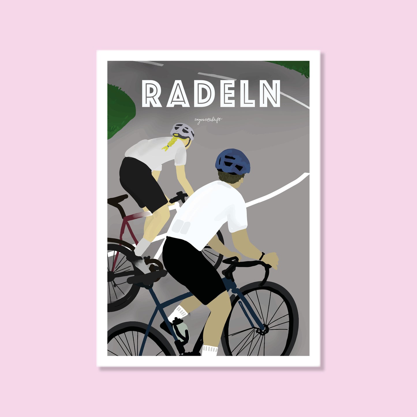 Leidenschaftsposter Radeln