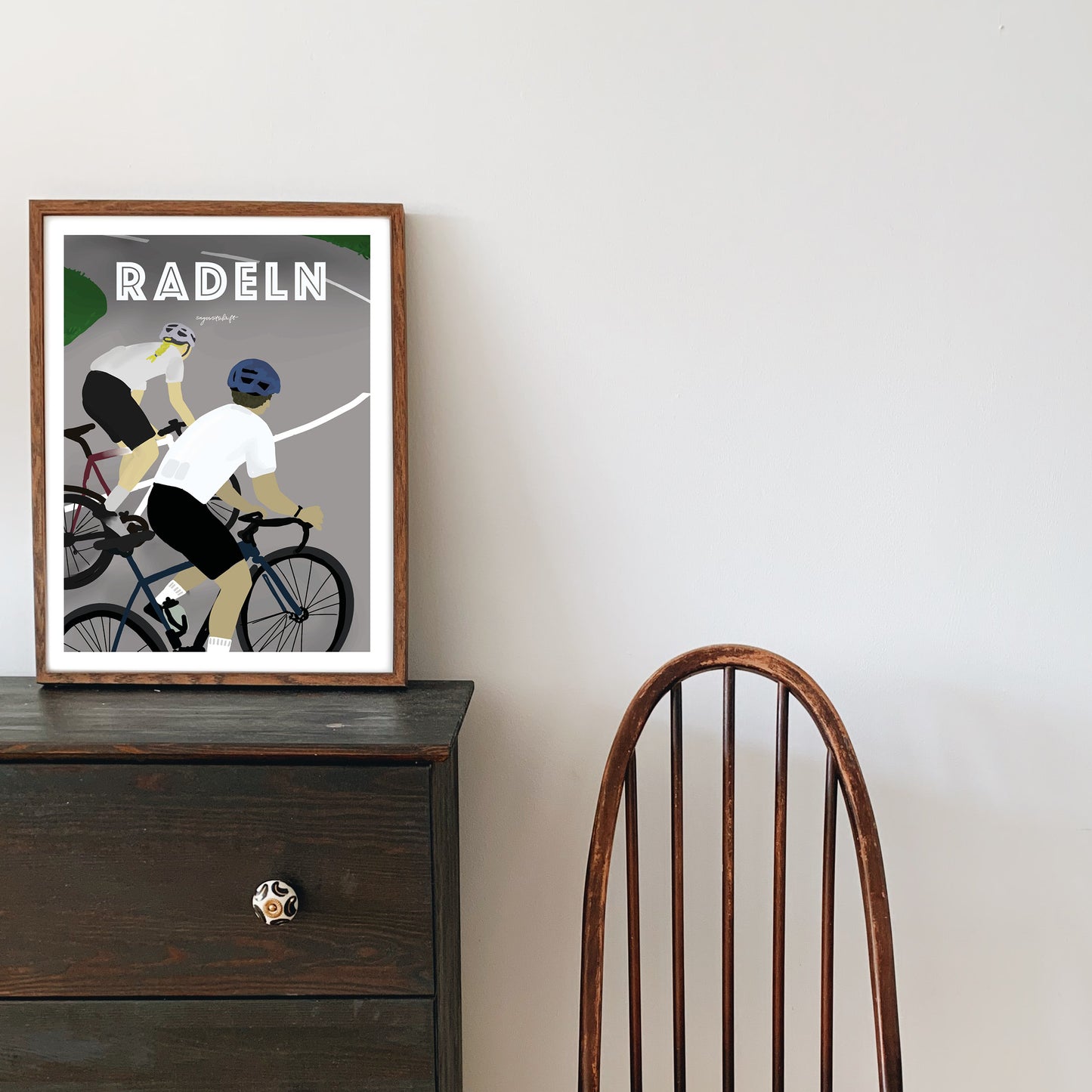 Leidenschaftsposter Radeln
