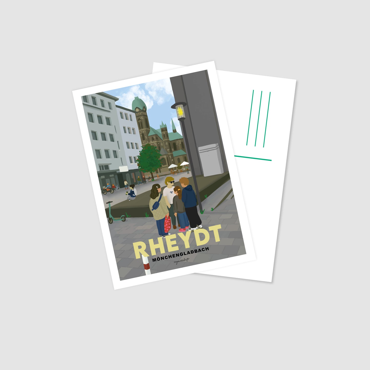 Postkarte Rheydt Mönchengladbach