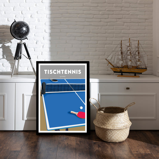 Leidenschaftsposter Tischtennis