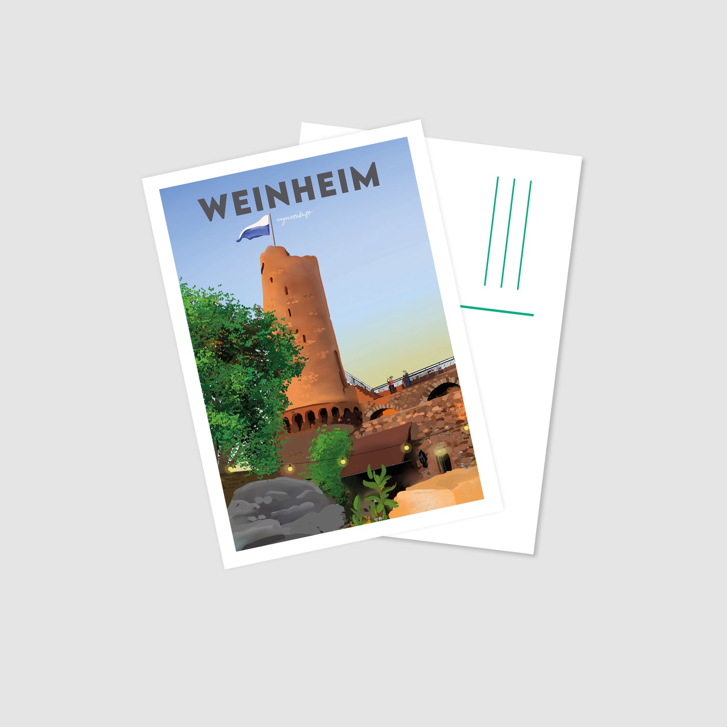Postkarte Weinheim
