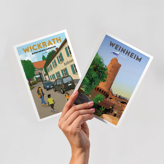 Postkarte Wickrath Mönchengladbach