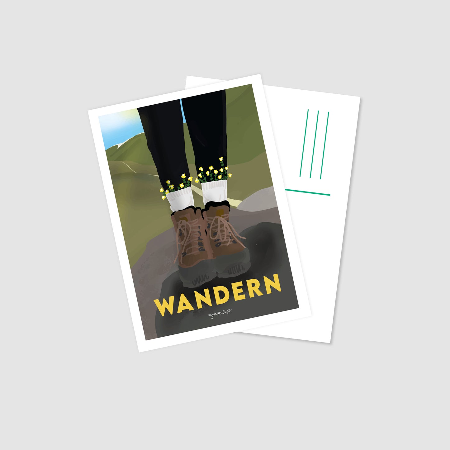 Leidenschaftspostkarte Wandern