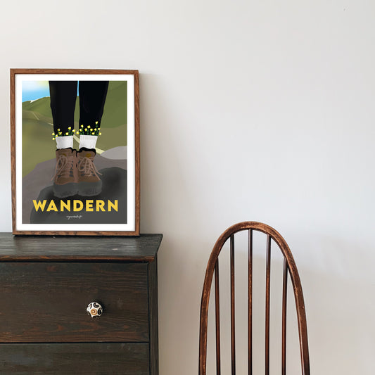 Leidenschaftsposter Wandern