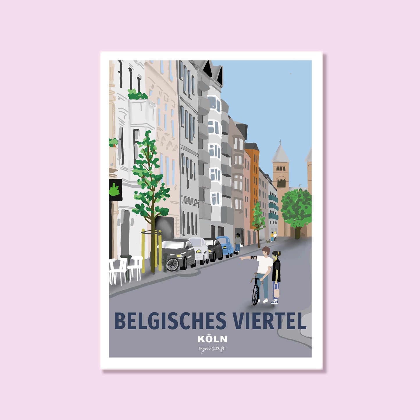 Heimatposter Belgisches Viertel Köln