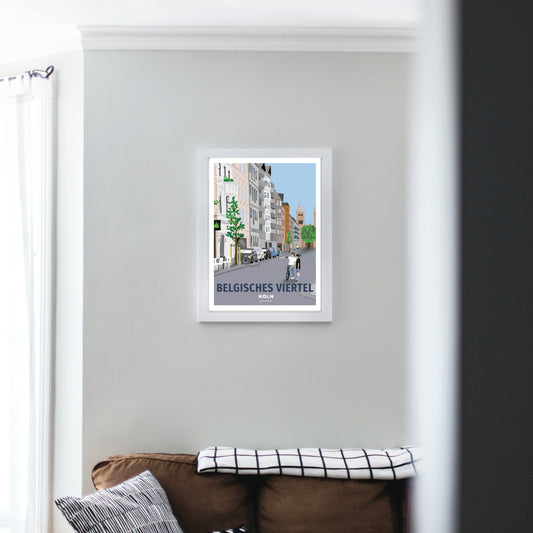 Heimatposter Belgisches Viertel Köln