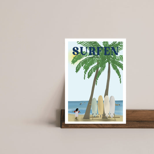 Leidenschaftsposter Surfen