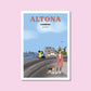 Handgezeichnetes Heimatposter Altona Hamburg