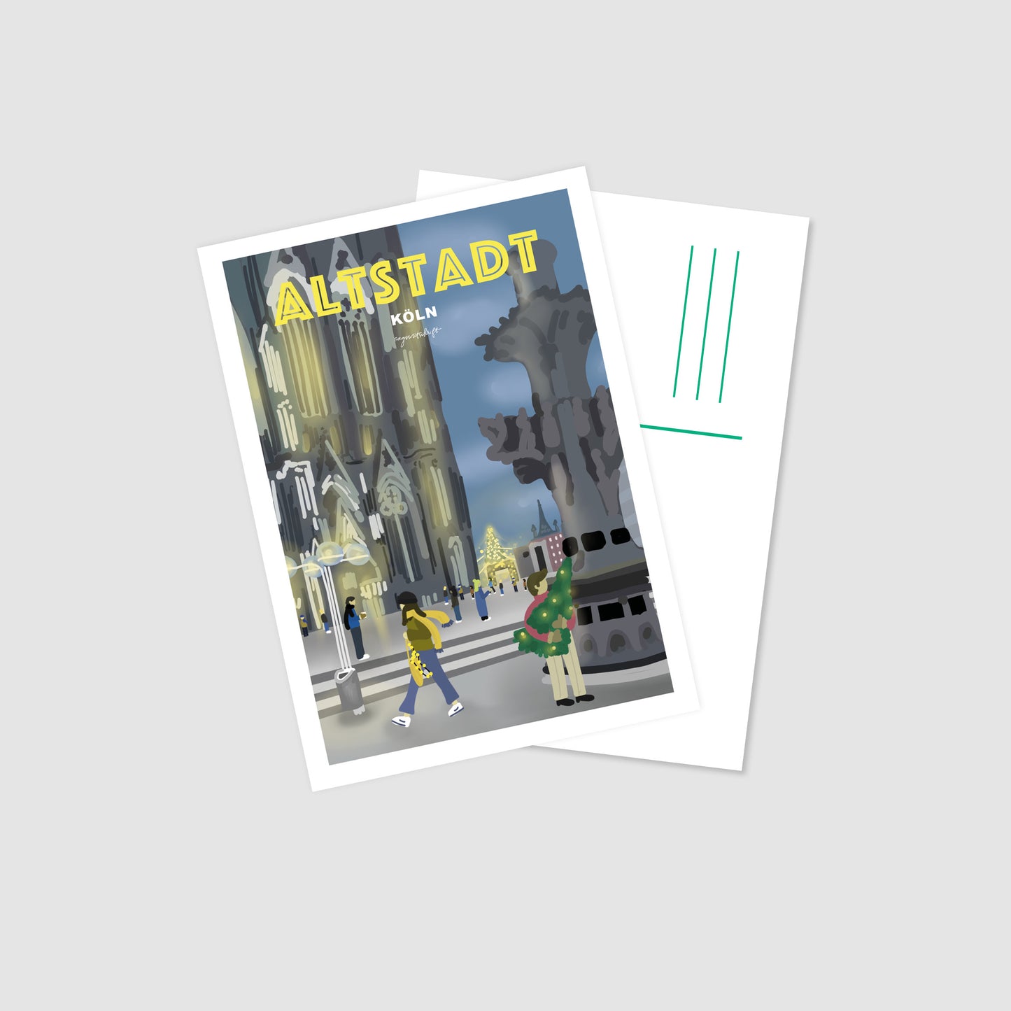 Postkarte Altstadt Köln