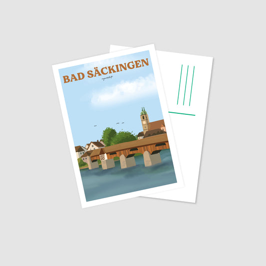 Postkarte Bad Säckingen