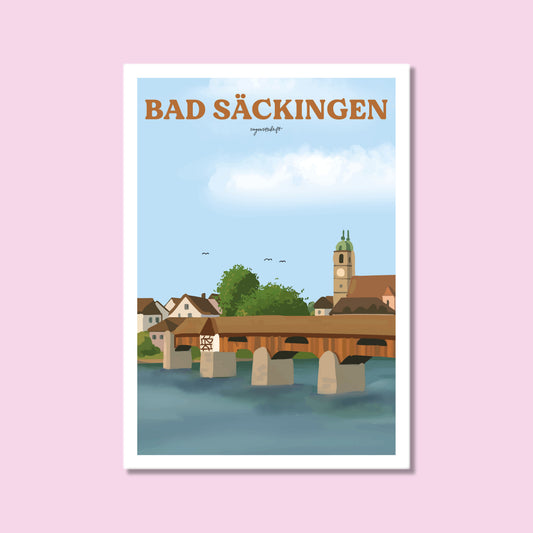 Heimatposter Bad Säckingen