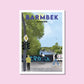Handgezeichnetes Heimatposter Barmbek Hamburg