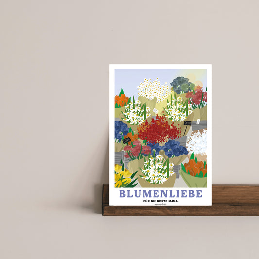 Leidenschaftsposter Blumenliebe *Mama*