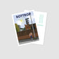 Handgezeichnete Postkarte Bottrop Zeche