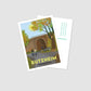 Handgezeichnete Postkarte Butzheim Bahndamm Rommerskirchen