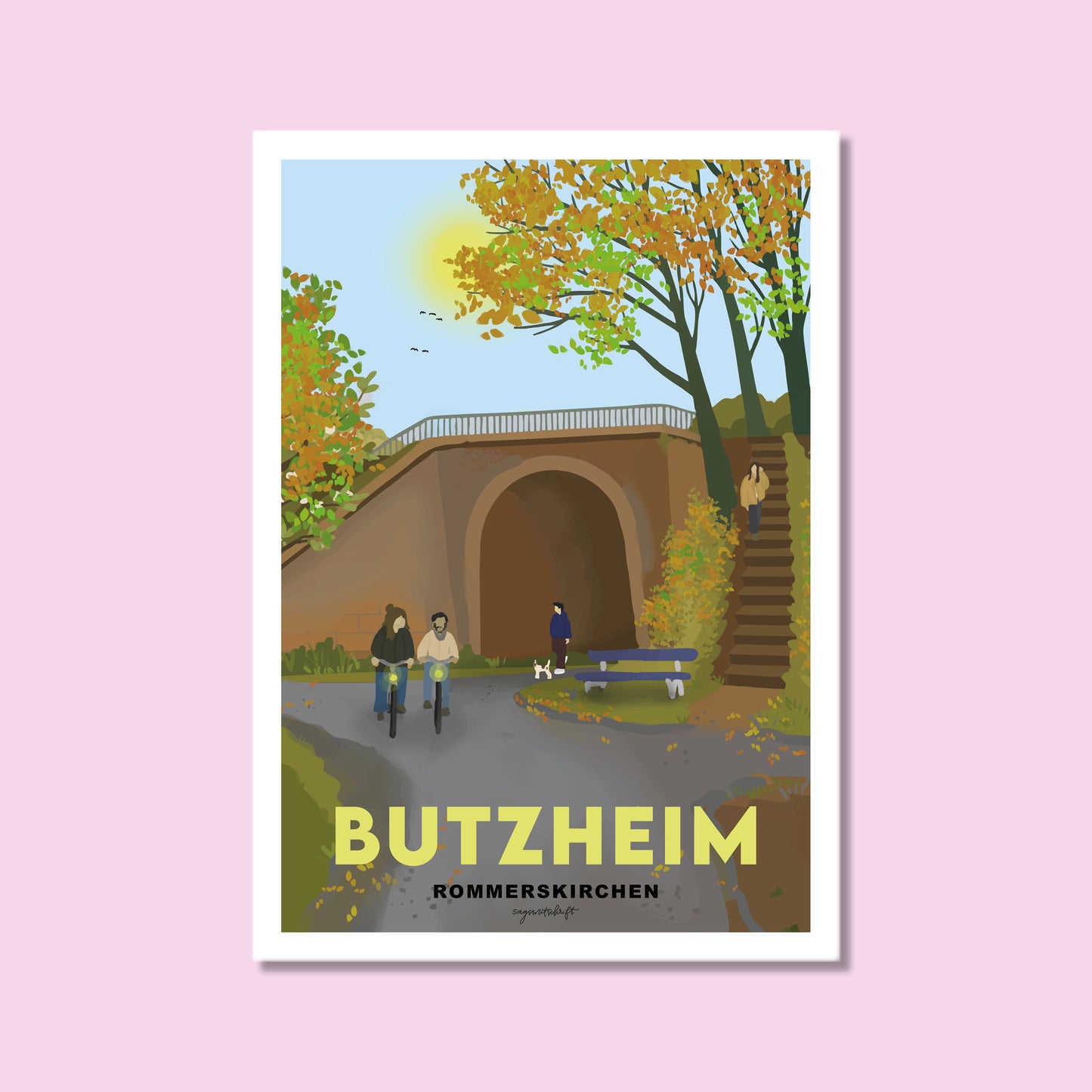 Heimatposter Butzheim Bahndamm Rommerskirchen