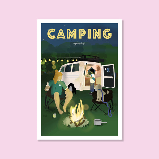 Leidenschaftsposter Camping