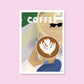 Handgezeichnetes Leidenschaftsposter Coffee