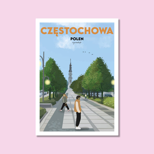Heimatposter Czestochowa Polen