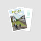 Handgezeichnete Postkarte Deelen Rommerskirchen