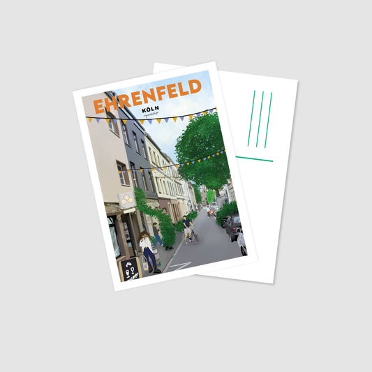 Postkarte Ehrenfeld Körnerstrasse Köln
