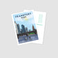 Handgezeichnete Postkarte Frankfurt
