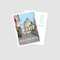 Handgezeichnete Postkarte Gladbach