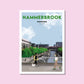 Handgezeichnetes Heimatposter Hammerbrook Hamburg
