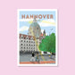 Handgezeichnetes Heimatposter Hannover