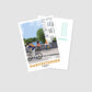Handgezeichnete Postkarte Havestehude Hamburg