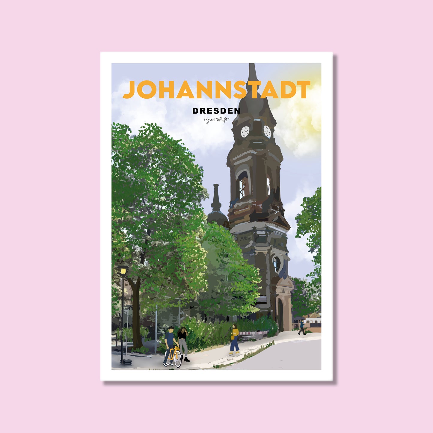Heimatposter Johannstadt Dresden
