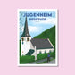 Handgezeichnetes Heimatposter Jugenheim