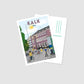 Handgezeichnete Postkarte Kalk Köln