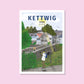 Handgezeichnetes Heimatposter Kettwig