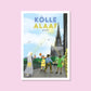 Handgezeichnetes Heimatposter Kölle Alaaf Köln