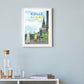 Handgezeichnetes Heimatposter Kölle Alaaf Köln – Ansicht 2