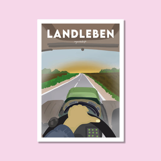 Leidenschaftsposter Landleben